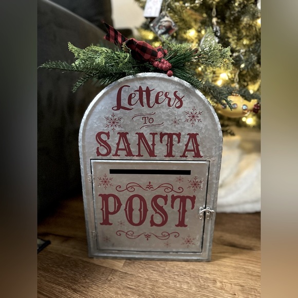 Holiday Galvanized Stanas Letter Mailbox Greenerybow Accent Stand Or